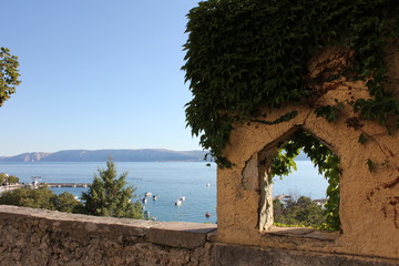 Blick in den Hafen von Novi Vinodolski (Kroatien)