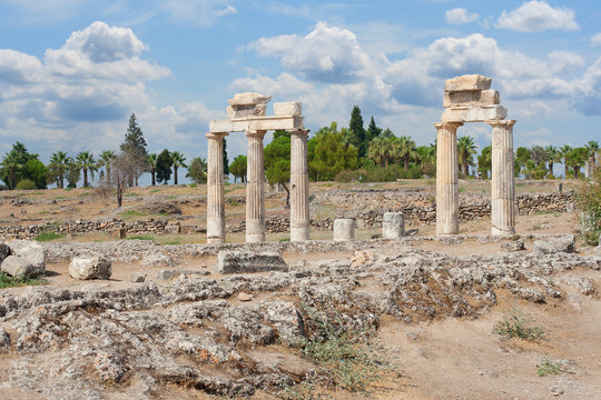 Ruins on ancient roman acropolis