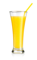 Orange juice isolated