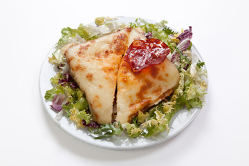 sandwich de queso y chorizo