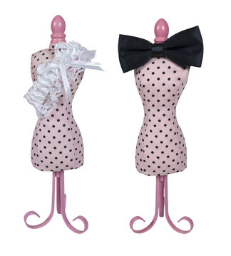 Dress Form with Bow Tie and Garter Belt