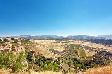 Fototapeta na wymiar View on fields of Andalusia