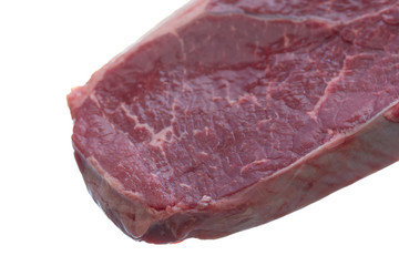 Rumpsteak,freigestellt auf weiss