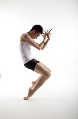male dancer in Studio