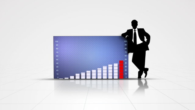 Businessman and Graph 1 - HD1080