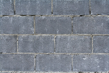 Brick block wall