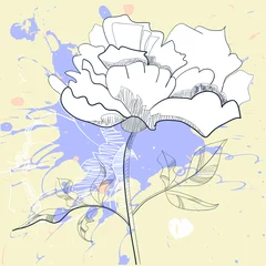 Papier Peint photo autocollant Fleurs abstraites Belles fleurs