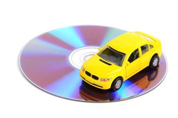 DVD and toy car