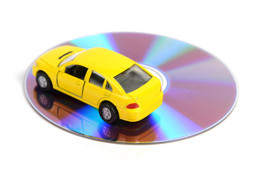 DVD and toy car