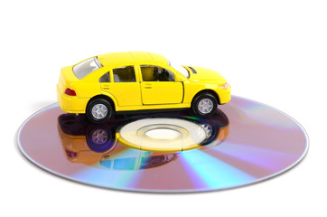 DVD and toy car