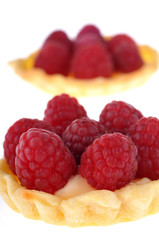 Framboises façon tarte