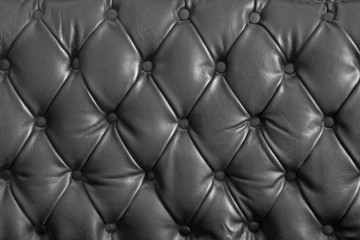 black genuine leather
