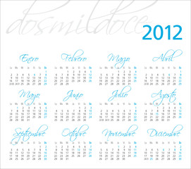 2012 español azul scrip