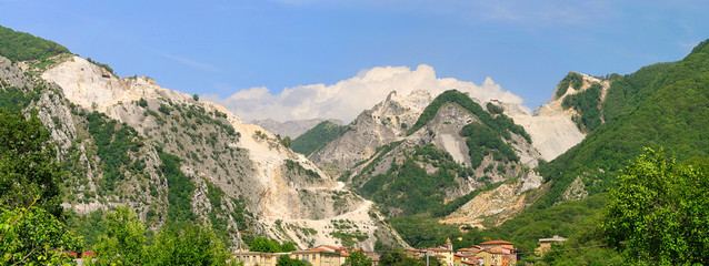 Carrara Marmor Steinbruch - Carrara  marble stone pit 23