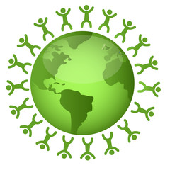 ecology concept green illustration design