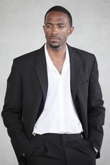 Modern black businessman