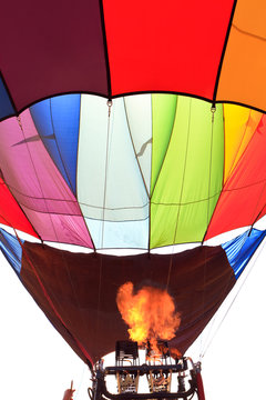 Hot Air Balloon With Flame
