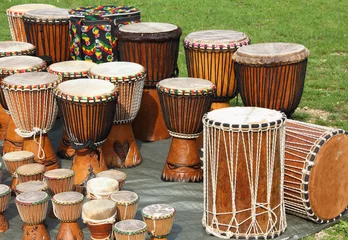 Fotobehang Afrikanische Trommeln © rolafoto