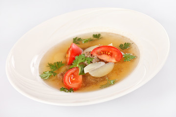 vegetable soup with beef