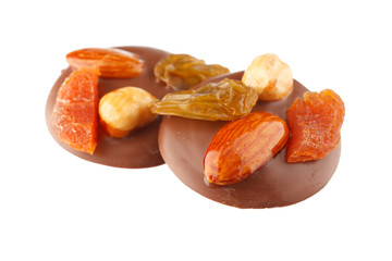 chocolate sweets with nuts