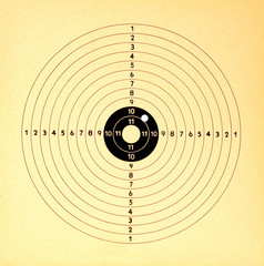 Zielscheibe mit Treffer