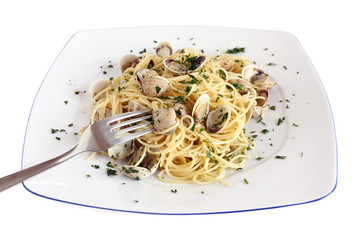spaghetti alle vongole - spaghetti with clams