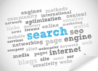 Fototapeta premium Search word cloud