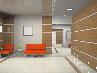 Hall a modern office