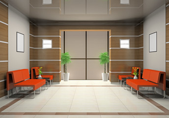 Hall a modern office