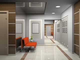 Hall a modern office