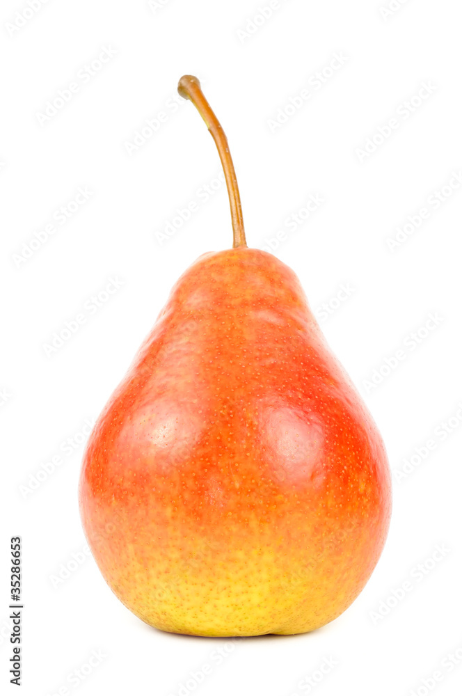 Wall mural Pear Isolated on White Background