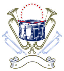 music jazz band emblem