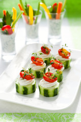 Holiday vegetable appetizers