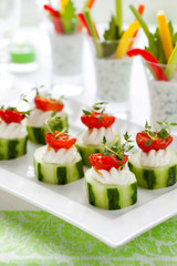 Holiday vegetable appetizers