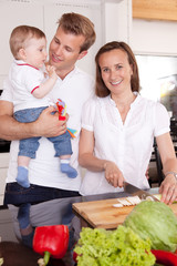 Young Family at Home