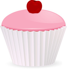 cherry cupcake