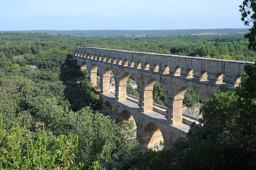Fototapeta premium aqueduct Pont du Gard in France