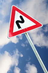 Segnale di curve e tornanti