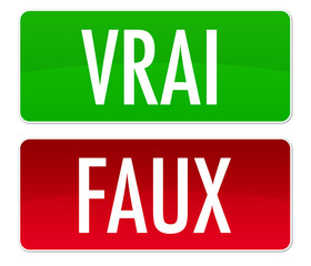 boutons vrai faux
