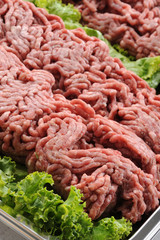 Raw meat, close up