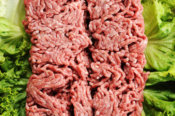 Raw meat, close up