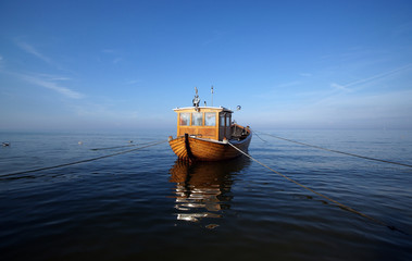 Postkarte - Fischerboot