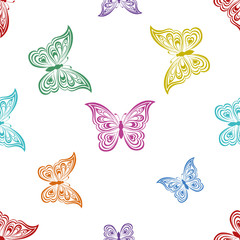 Background, butterflies
