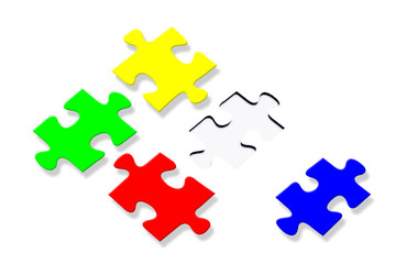 Colorful jigsaw puzzle