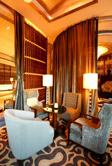 Modern interior of a cafe