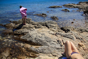 scogli presso la spiaggia Podvrske a Murter - Croazia