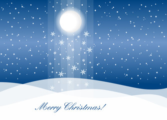 Merry Christmas greeting card