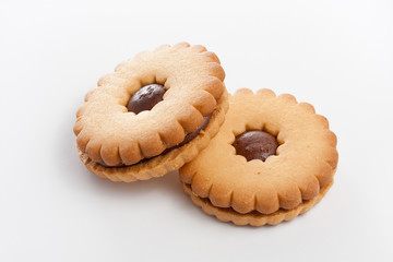 Sweet flower shaped  chocolate cookies