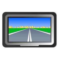 GPS navigation - vector illustration