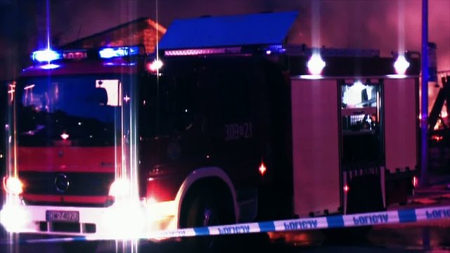 Big fire in Wroclaw, Poland 2008